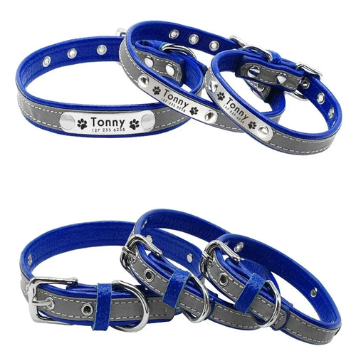 Collier Personnalisé Réfléchissant – Chien & Chat